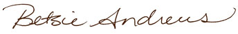Betsie Andrews signature